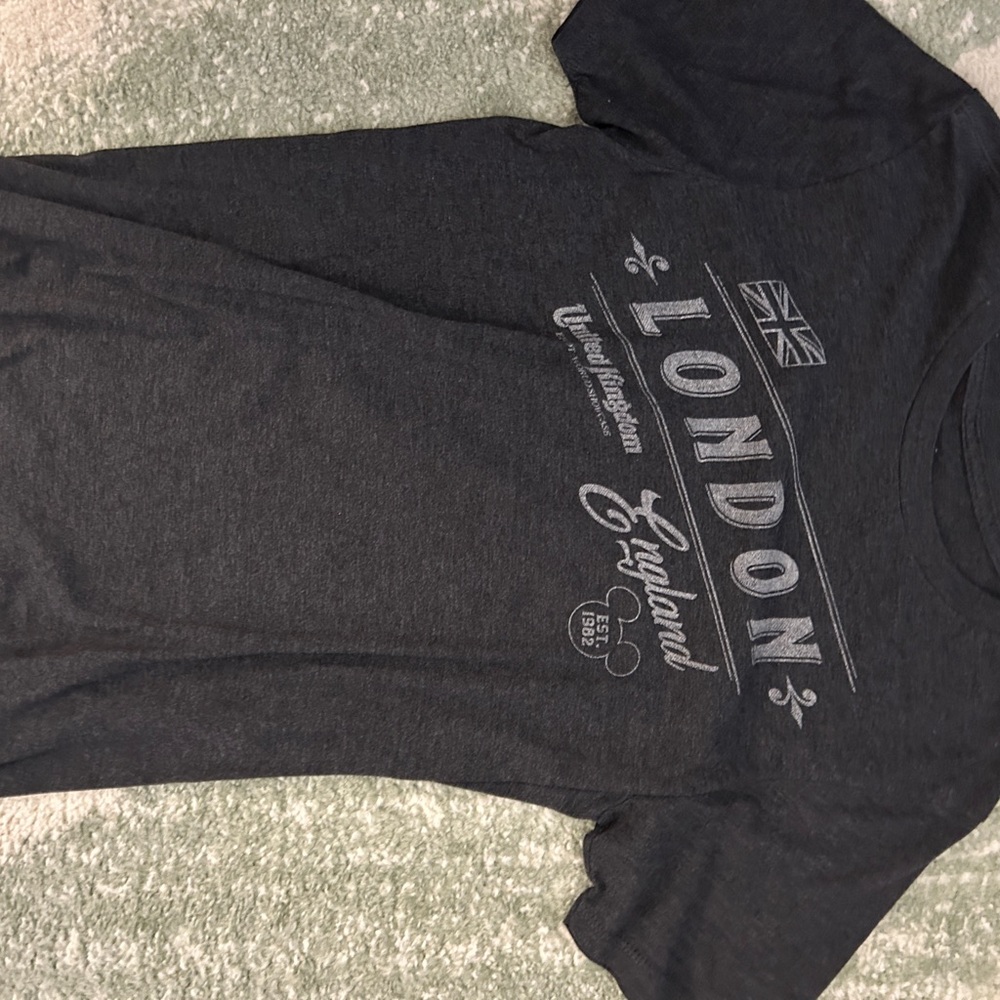 Disney London Graphic Men's T-Shirt - Charcoal